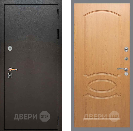 Входная металлическая Дверь Рекс (REX) 5 Серебро Антик FL-128 Дуб в Шатуре