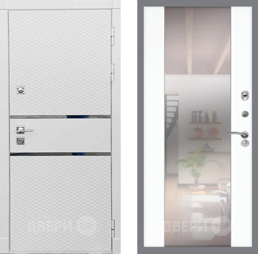 Дверь Рекс (REX) 15 Силк Сноу СБ-16 Зеркало Силк Сноу в Шатуре