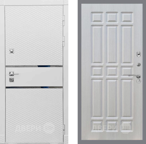 Входная металлическая Дверь Рекс (REX) 15 Силк Сноу FL-33 Лиственница беж в Шатуре