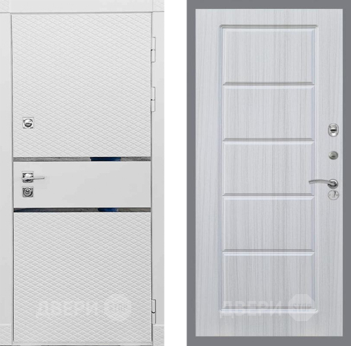 Входная металлическая Дверь Рекс (REX) 15 Силк Сноу FL-39 Сандал белый в Шатуре