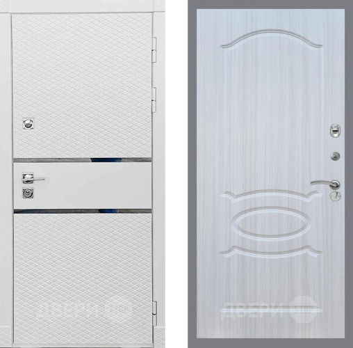 Входная металлическая Дверь Рекс (REX) 15 Силк Сноу FL-128 Сандал белый в Шатуре