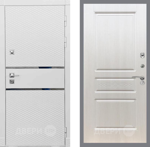 Входная металлическая Дверь Рекс (REX) 15 Силк Сноу FL-243 Лиственница беж в Шатуре