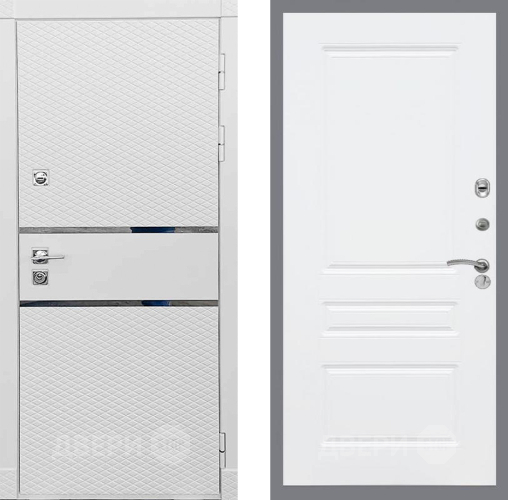 Входная металлическая Дверь Рекс (REX) 15 Силк Сноу FL-243 Силк Сноу в Шатуре