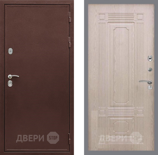 Входная металлическая Дверь Рекс (REX) 5А FL-2 Беленый дуб в Шатуре