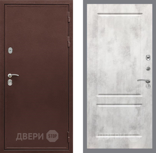 Входная металлическая Дверь Рекс (REX) 5А FL-117 Бетон светлый в Шатуре