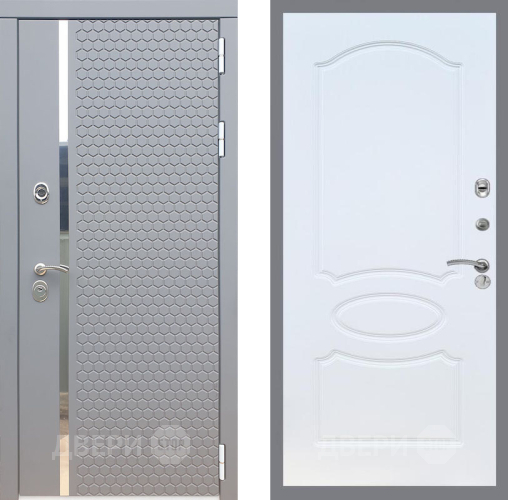 Входная металлическая Дверь Рекс (REX) 24 FL-128 Белый ясень в Шатуре