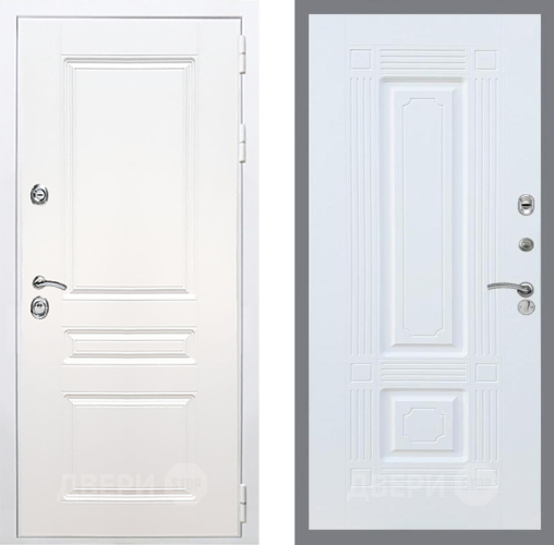 Входная металлическая Дверь Рекс (REX) Премиум-н Силк Сноу FL-2 Силк Сноу в Шатуре