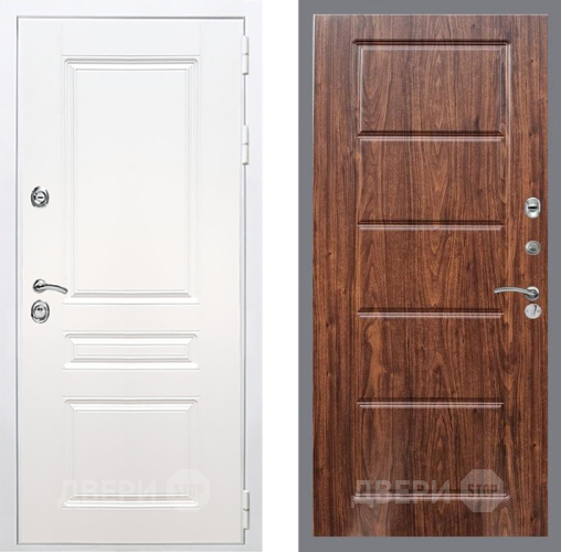 Дверь Рекс (REX) Премиум-н Силк Сноу FL-39 орех тисненый в Шатуре