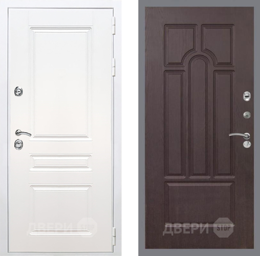 Входная металлическая Дверь Рекс (REX) Премиум-н Силк Сноу FL-58 Венге в Шатуре