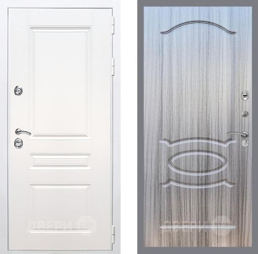 Дверь Рекс (REX) Премиум-н Силк Сноу FL-128 Сандал грей в Шатуре