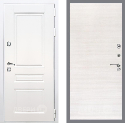 Входная металлическая Дверь Рекс (REX) Премиум-н Силк Сноу GL Акация в Шатуре