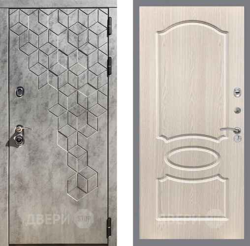 Входная металлическая Дверь Рекс (REX) 23 FL-128 Беленый дуб в Шатуре