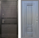 Входная металлическая Дверь Рекс (REX) 15 Черный Кварц FL-2 Сандал грей в Шатуре