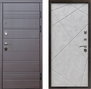 Дверь Престиж Линия Браун Лучи Бетон светлый