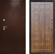 Дверь Престиж TERMO с терморазрывом Снегирь Медь Престиж Дуб