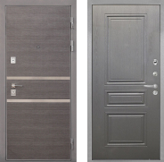 Дверь Интекрон (INTECRON) Неаполь ФЛ-243 Графит вуд дуб 860х2050 мм