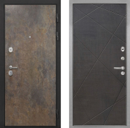 Дверь Интекрон (INTECRON) Гектор Гранж Лучи-М Венге распил кофе 860х2050 мм