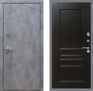 Дверь Рекс (REX) 13 Бетон Темный FL-243 Венге 860х2050 мм